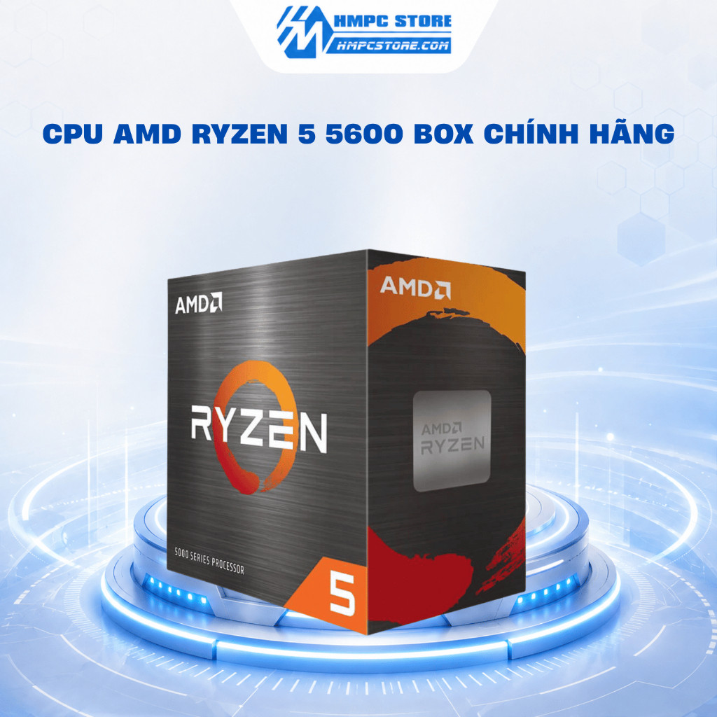 CPU AMD Ryzen 5 5600 Box chính hãng | Bảo hành 36 tháng