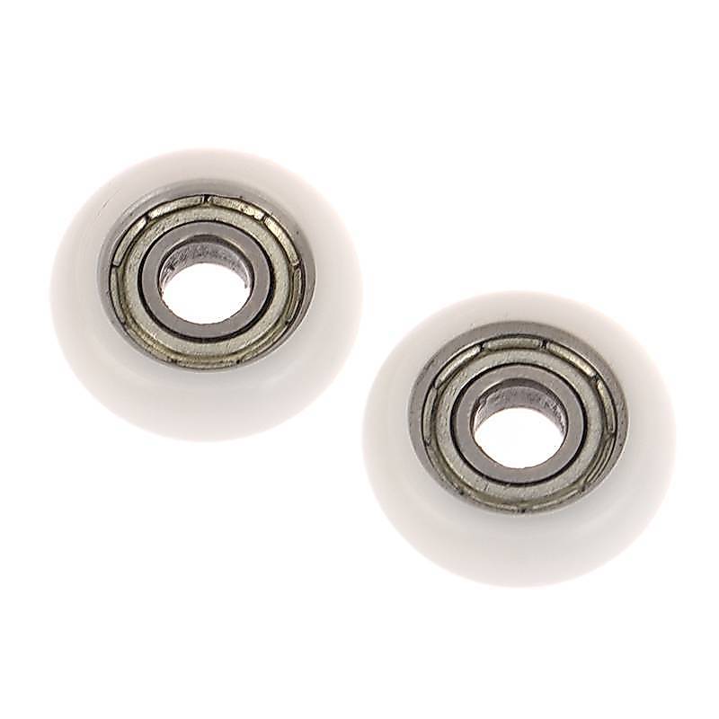 [CISWGE] 2 Chiếc 695ZZ 5x18x6mm POM Nylon Vòng Loại Bánh Xe Con Lăn POM Bọc 695ZZ Mang Ròng Rọc Bánh