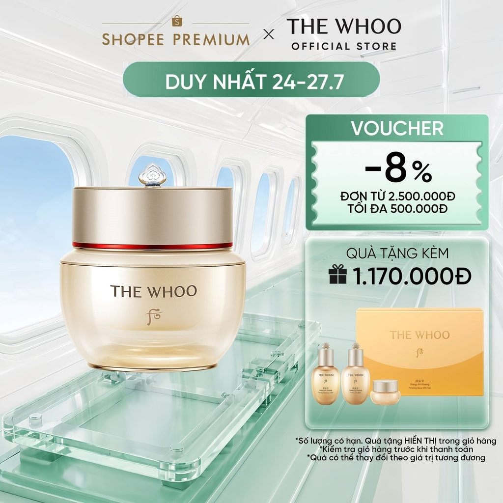 [THE WHOO OFFICIAL] Kem dưỡng tự nhuận tái sinh da The Whoo Bichup Anti-aging Repair Cream 50ml