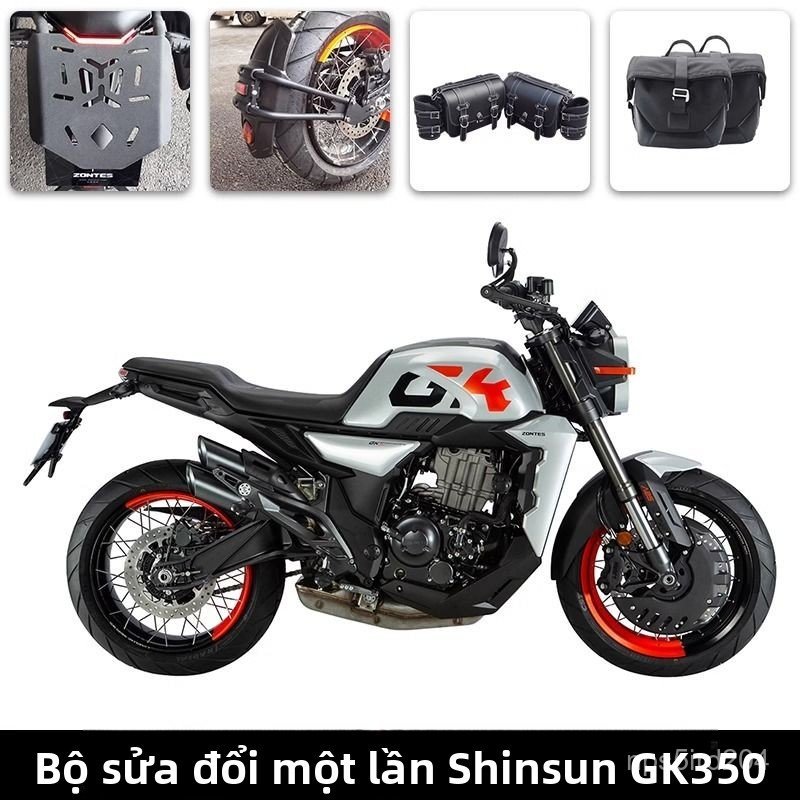 Túi hông vải canvas vintage tháo lắp nhanh chống nước chống xước cho Zontes GK350
