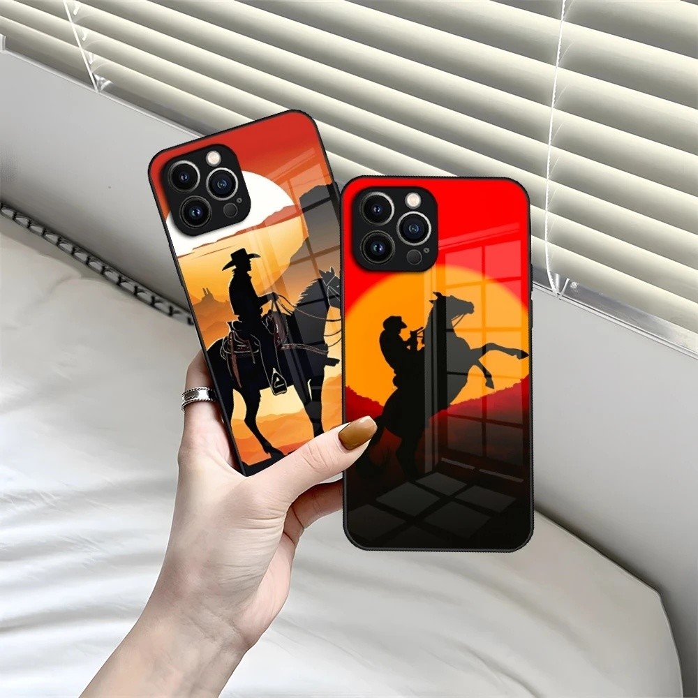 BK-1 Extreme Sport Rodeo Cowboy Ốp Lưng Điện Thoại iPhone 13 15 16 14 12 11 Pro XS Max Plus Mini X X