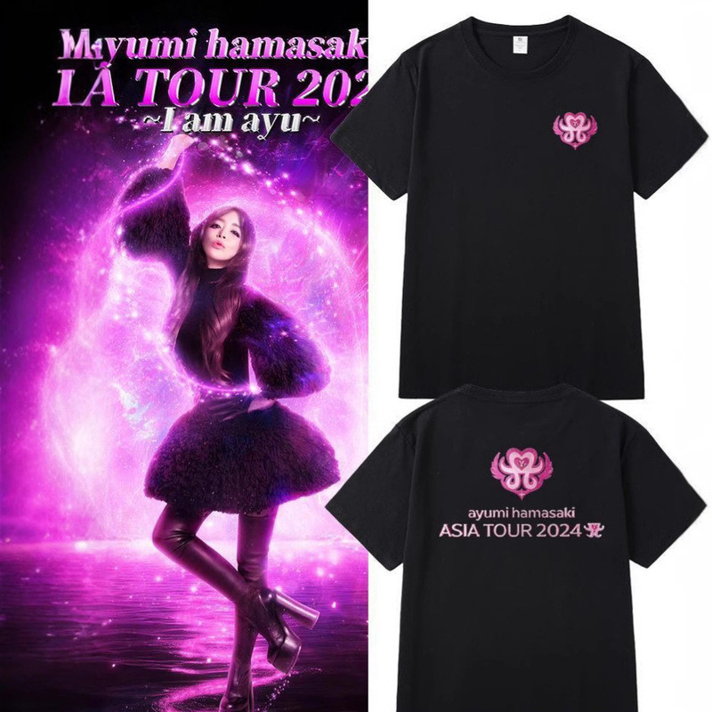 Hamasaki Ayumi Hamasaki Ayumi Kỷ Niệm 25 Năm Buổi Hòa Nhạc Cùng Phong Cách Ngoại Vi Áo Thun Ngắn Tay
