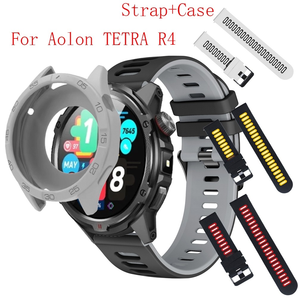 Aolon TETRA R4 Dây đeo đồng hồ thông minh Vỏ bảo vệ màn hình Vỏ cho Aolon TETRA R4 Dây đeo cổ tay Ph