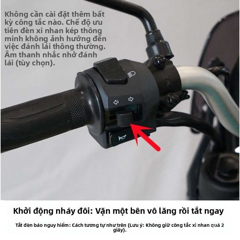 Công tắc đèn còi chớp xi nhan độ cho xe máy Honda CB190 CG125 chất lượng cao