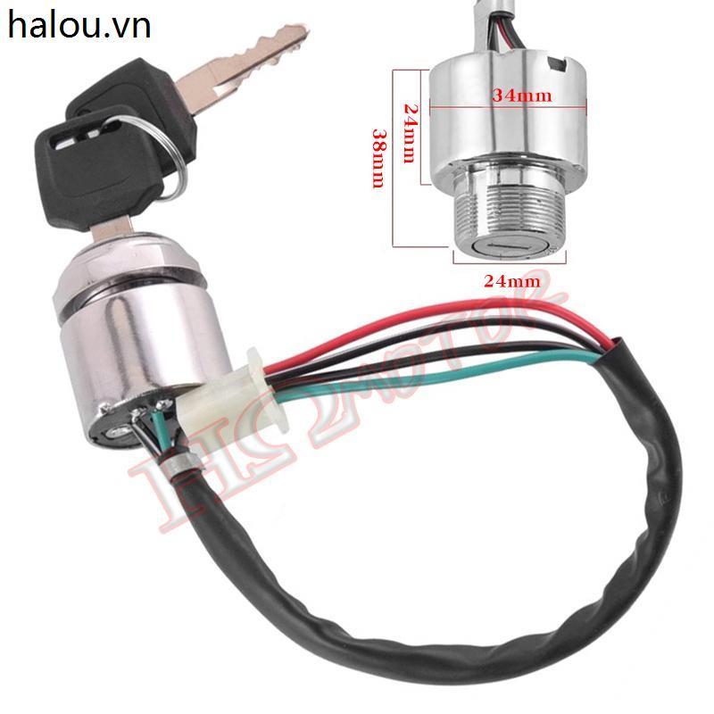 ATV ATV Địa Hình Phụ Kiện Xe Máy Kart Xe Tham Quan Ô Tô Khóa Cửa Điện Công Tắc Điện 4 Dây 2 Bánh Răn