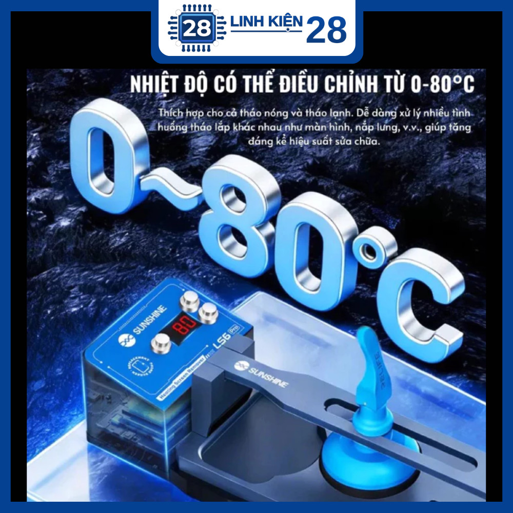 Đế Kẹp Gia Nhiệt Tháo Màn Hình  SUNSHINE LS6 PRO. linhkien_28