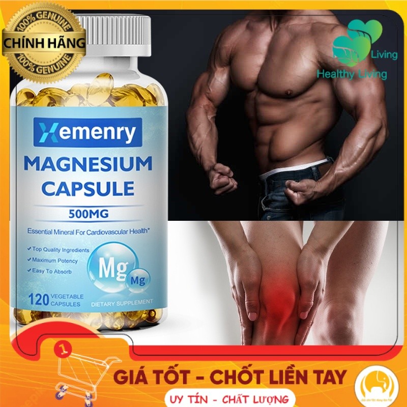 [CHÍNH HÃNG] Viên Uống Magnesium Glycine 500mg - Hỗ Trợ Sức Khỏe Tổng Thể, Dịu Nhẹ Và Không Kích Ứng