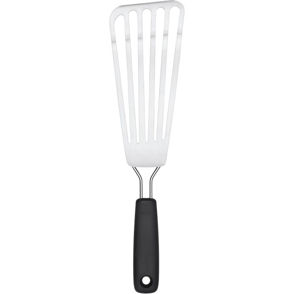 OXO Good Grips Slotted Fish Spatula Stainless Steel, Fish Turner | Flexible Blade Lifts Fish Fillets