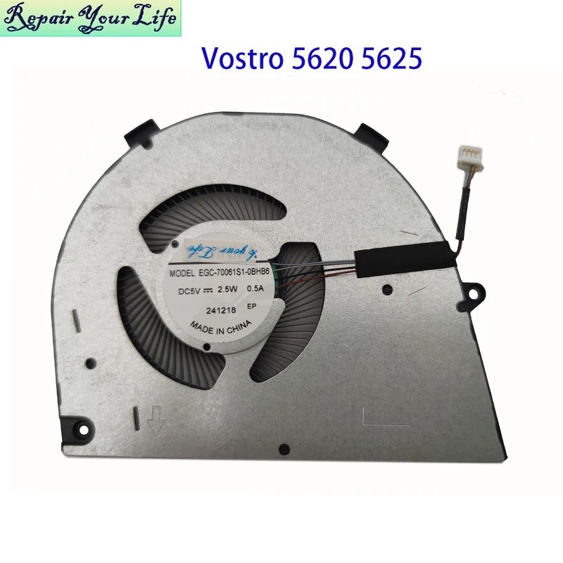 * 0T8R2T Quạt CPU làm mát máy tính xách tay cho Dell Vostro 16 5620 5625 T8R2T EGCG-70061S1-0BHB6 EG