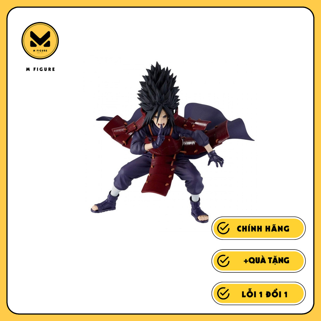 [CHÍNH HÃNG] MÔ HÌNH Uchiha Madara - Naruto Shippuuden - Vibration Stars  (Bandai Spirits) GENUINE F