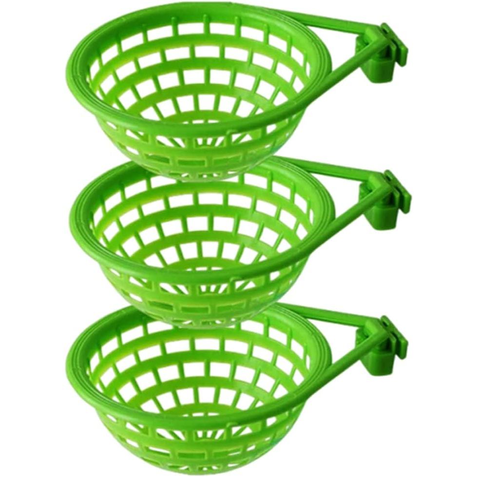 3 Nhựa Canary Nest-Bird Nest Nhựa Rỗng Treo Lồng Trứng Hatching Tool Bird Breeding Hut Nest Pan (Xan