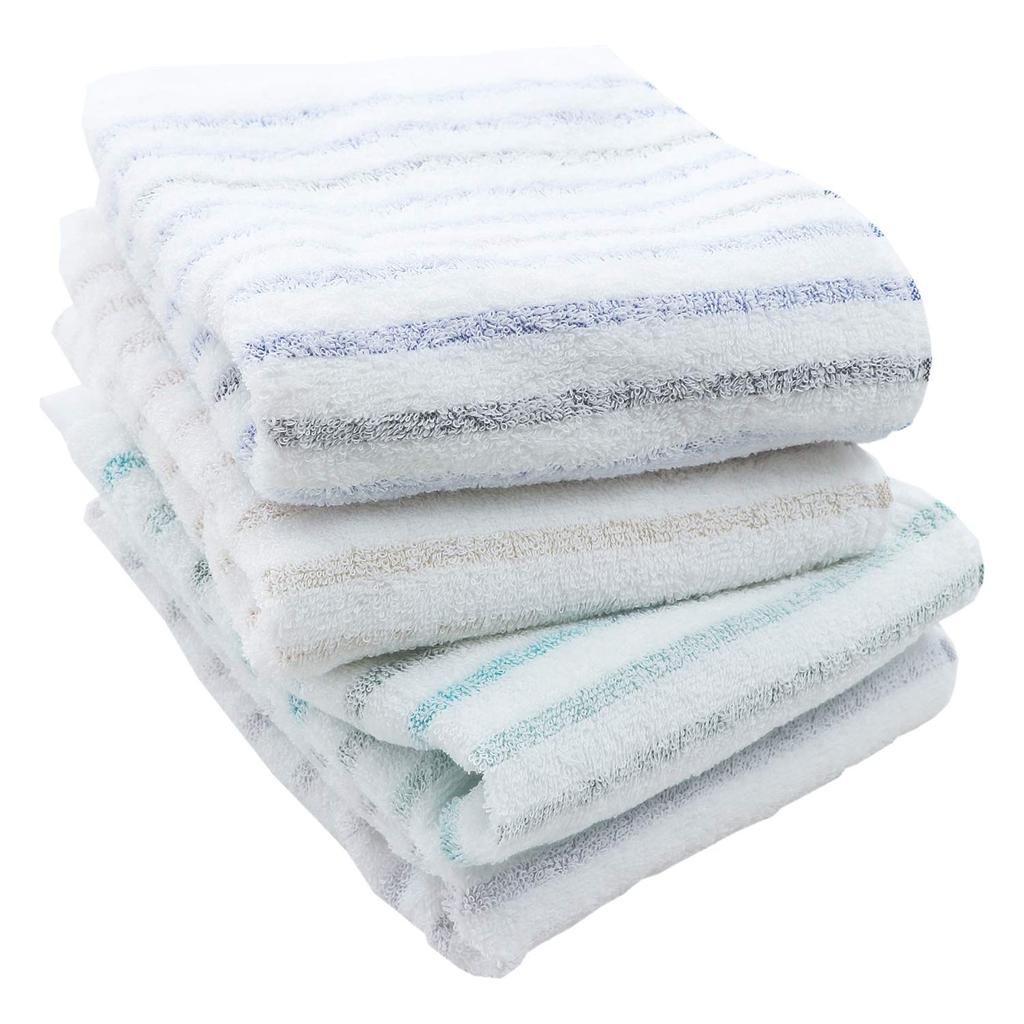 Hiorie Imabari Cotton Face Towel Set - 4 Assorted Color Towels, Made in Japan/ Direct from JAPAN
