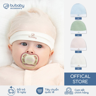 Mũ tròn Little star BU Baby, mũ sơ sinih, mũ cho bé mũ newborn, quần áo sơ sinh, mũ thóp | ABB192204
