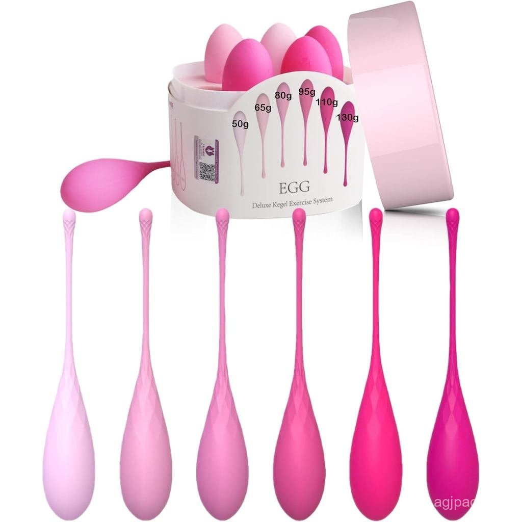 Bộ 6 món Bộ tập Kegel cao cấp, Trọng lượng kiểm soát thể thao Kegel, Thiết kế tích hợp, Cấp thực phẩ