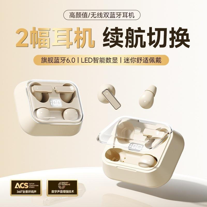 Dual Hai Cặp Pin Bluetooth Chạy Kẹp Tai Nghe Không Dây Bluetooth Hai Trong Một Tai Nghe Khử Tiếng Ồn