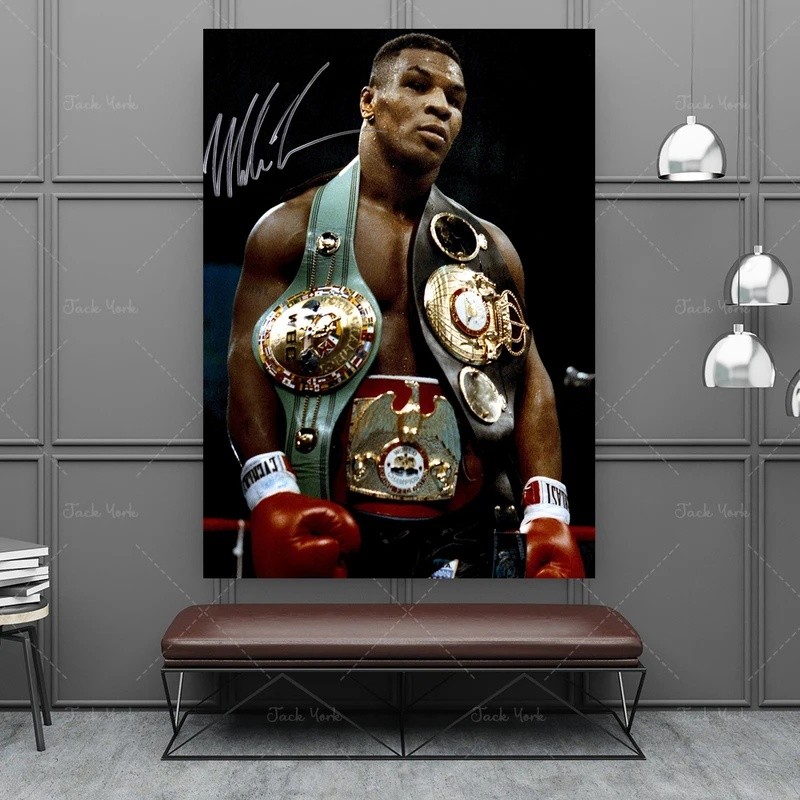 "Boxing Mike Tyson" Nghệ Thuật Treo Tường Tranh Sơn Dầu Áp Phích Canvas In Hình Mô Đun Hình Ảnh Cho 