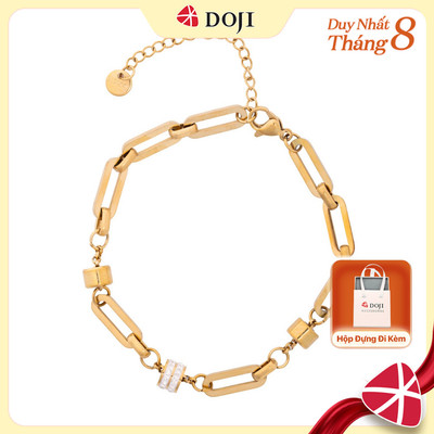 Lắc Tay nữ mạ vàng cao cấp, phong cách cá tính, trẻ trung, Statement Chain - DOJI