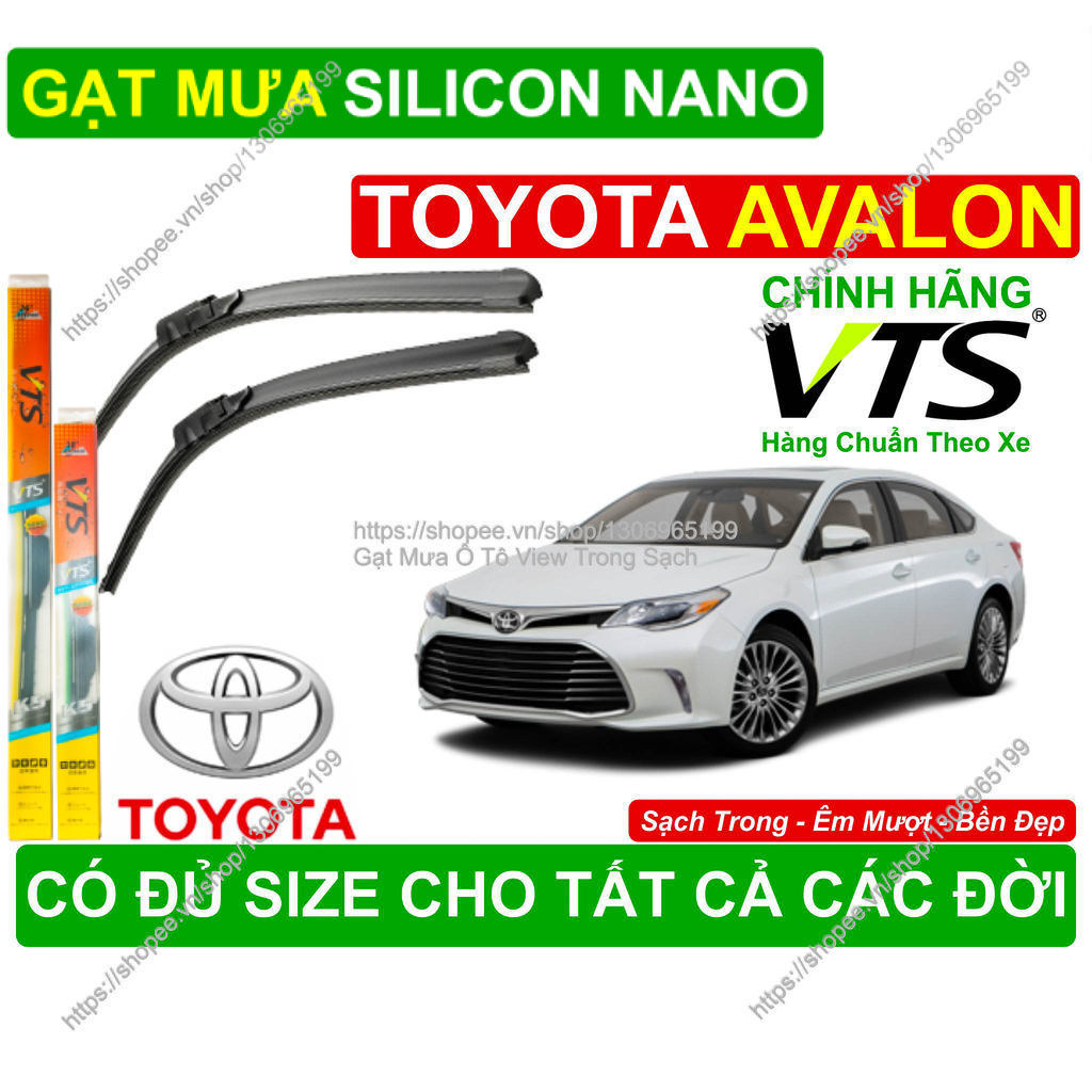 K5, Gạt Mưa Kính Lái Toyota Avalon, Cặp Gạt Mưa Kính Lái Toyota Avalon,  Đủ Size  Các Đời  Toyota Av