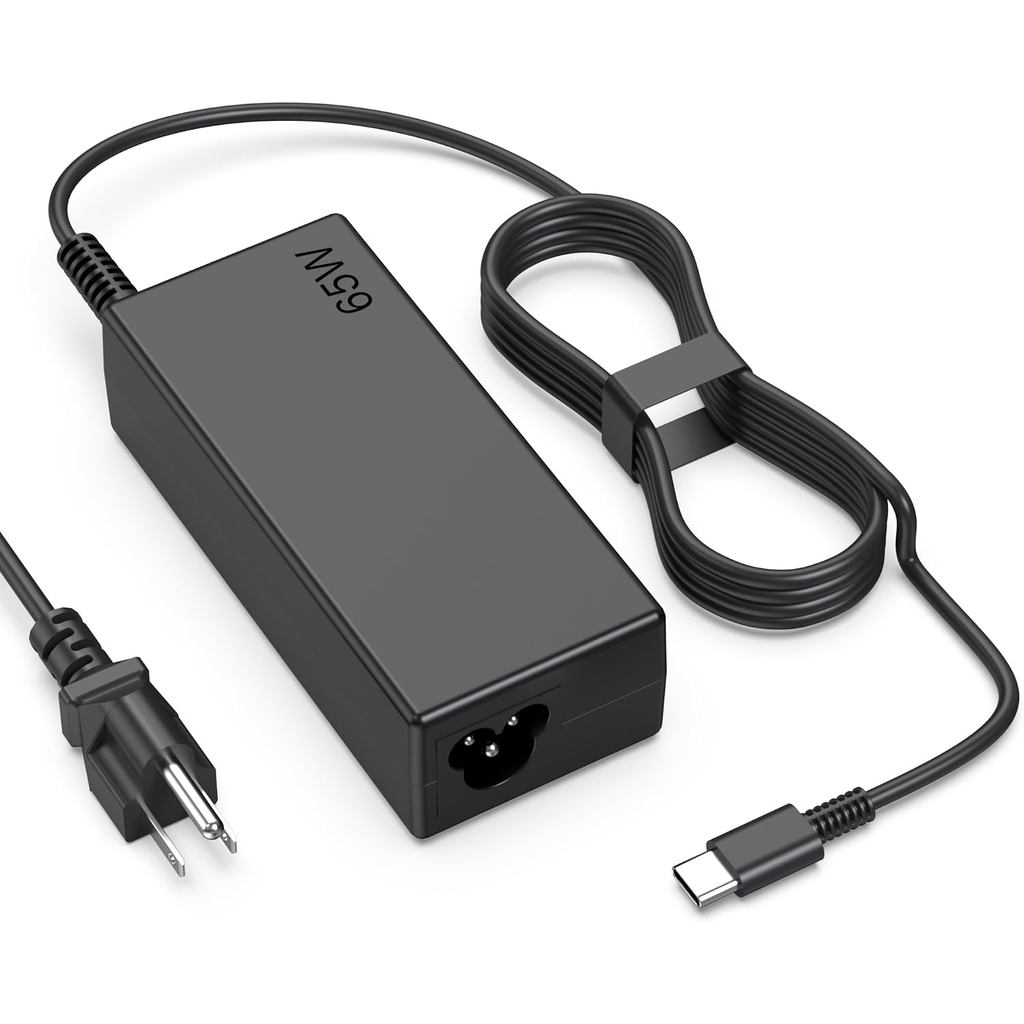 Bộ sạc Chromebook 65W USB Type C tương thích với máy tính xách tay HP, Acer, Asus, Dell, Lenovo, Sam