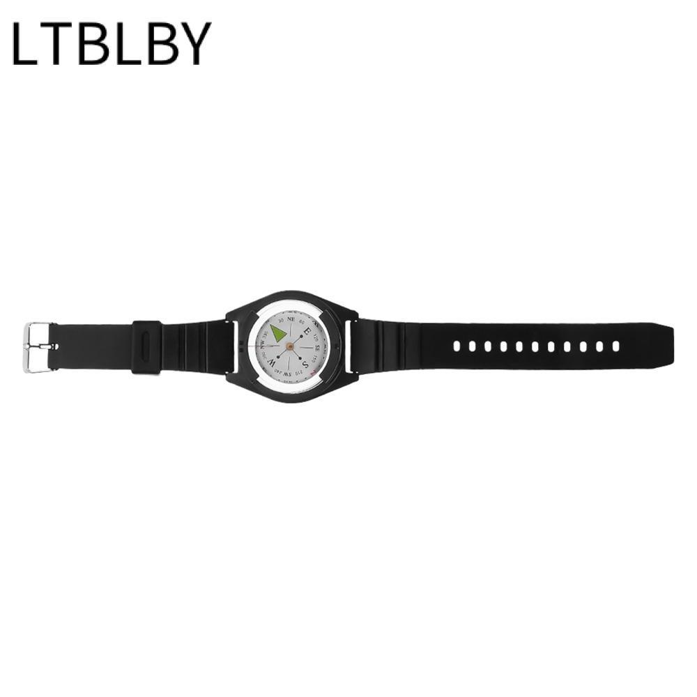 La bàn ngoài trời LTBLBY, La bàn đồng hồ đeo tay silicon ABS, La bàn định hướng Mini bền bỉ có thể đ