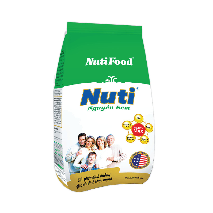 Sữa bột Nutifood Nuti nguyên kem gói 400g - 01485