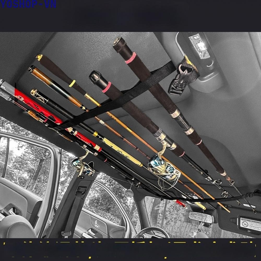 [Ysp]Car Roof Rod Holder Heavy Duty Buckles Gear Organization For Car Roof Handles