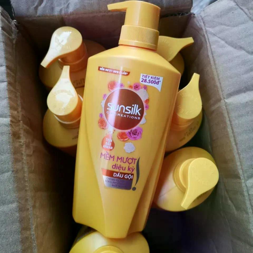 Dầu gội Việt Nam Dầu Goi sunsilk Dầu gội chống ngứa đóng chai màu vàng 650g vang20260816 越南洗发水Dau Go
