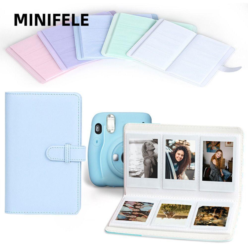 MINIFELE Phim Camera Da PU Giấy Ảnh Lưu Trữ 108 Túi Cho Fujifilm Instax mini 12