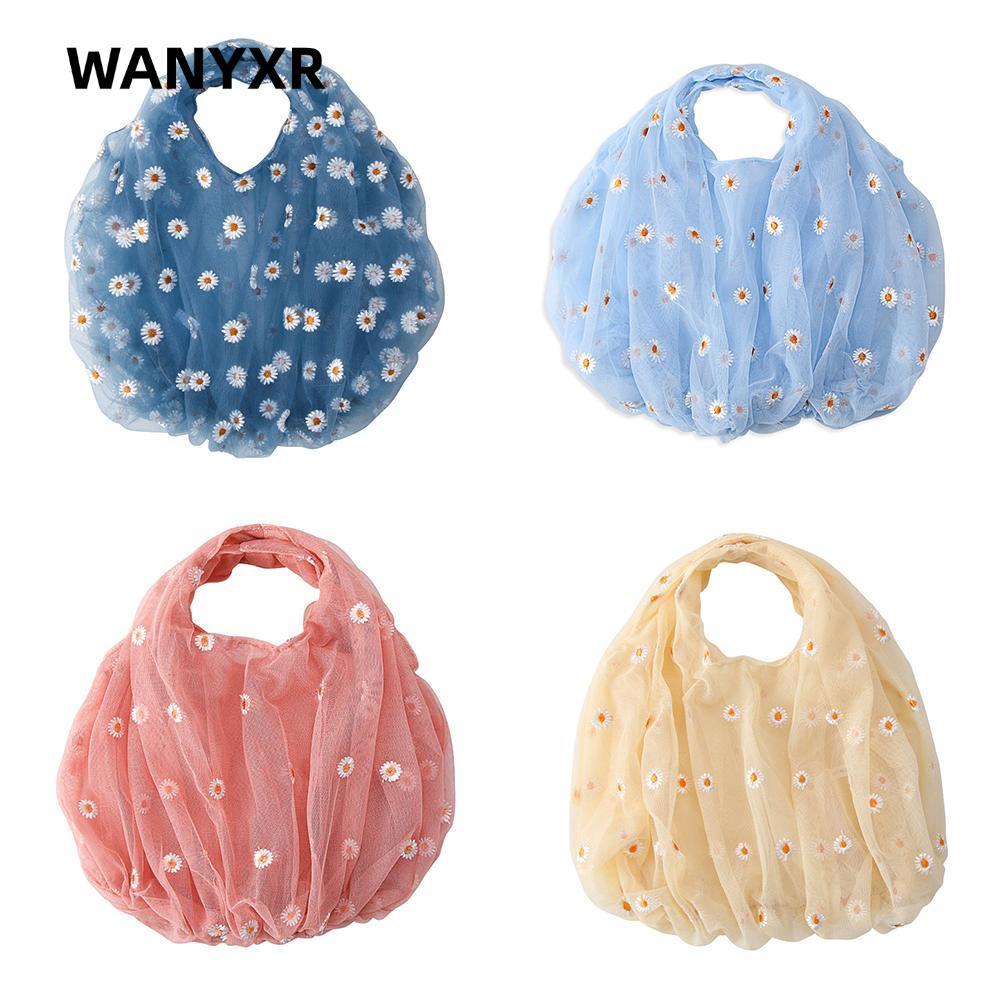 WANYXR Thêu Túi Đựng Tay Nữ Thời Trang Bé Gái Tote Mua Sắm Thông Thường