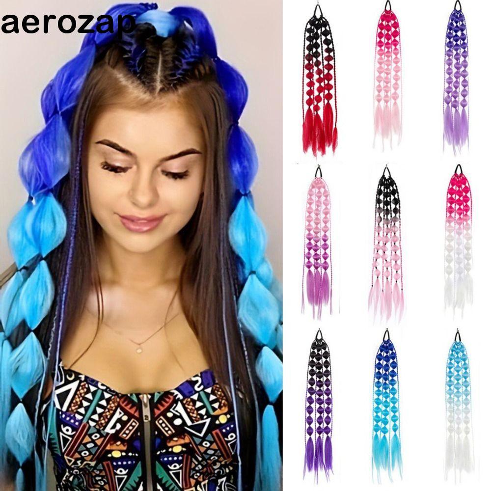 HOMESOGOOD Bubble Jumbo Braid, Lantern Braid Ponytail Extension Twist Braid Bulk, Hairpiece Handmade