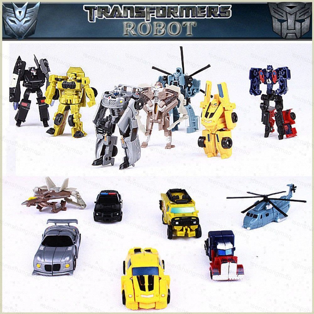 PS1 Mombady Mini Transformers Optimus Prime Bumble Bee Kids Nhân Vật Hành Động Đồ Chơi Morphing Robo