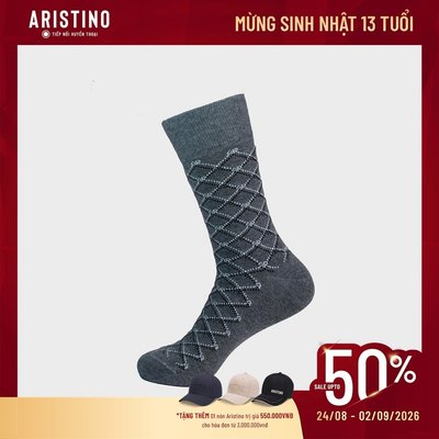 Tất Nam Cổ Cao Họa Tiết Aristino ASC062