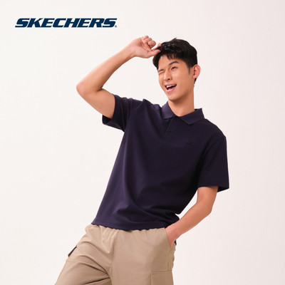 Polo Tee Nam Skechers Skechers Authentic Lounge Polo Tee - SL226M224-002Z