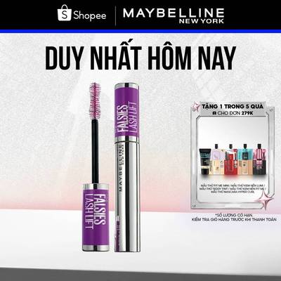 Mascara Uốn Mi, Nâng Mi và Làm Dày Mi Maybelline New York Falsies Lash Lift 8.6ml