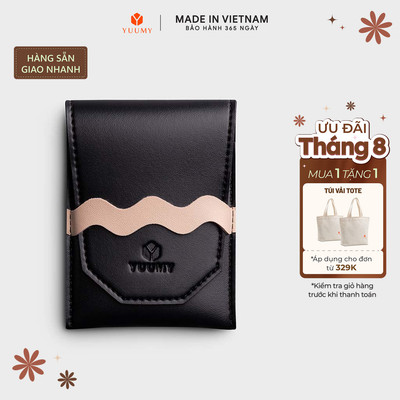 Ví Yuumy (Thời trang nữ nắp gập cách điệu cỡ nhỏ - Ví móc khóa da Seasand YV81)
