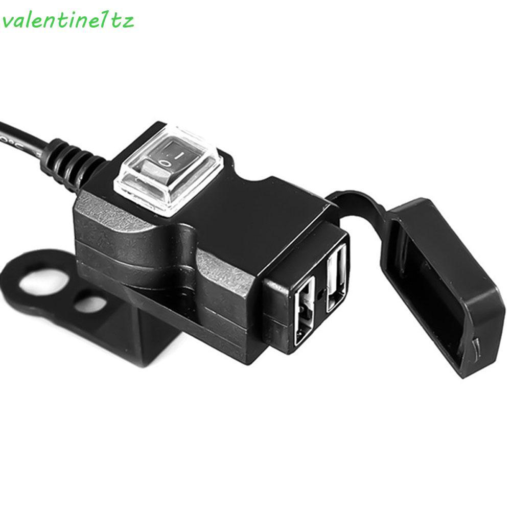 YOGIC Tay Lái Xe Máy Sạc Nguồn Điện Cổng USB Kép 12V Xe Máy 5V 1A / 2.1A Phụ Kiện Xe Máy
