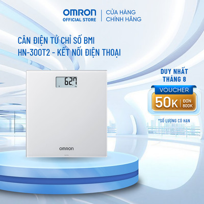 Cân Điện Tử Chỉ Số BMI OMRON HN-300T2 - Kết Nối Điện Thoại - Thương Hiệu Nhật Bản