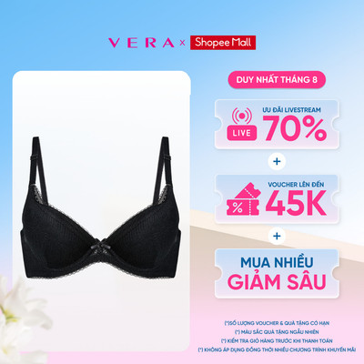 Áo ngực cup 3/4 Misaki nylon phối ren mút mỏng - M1098