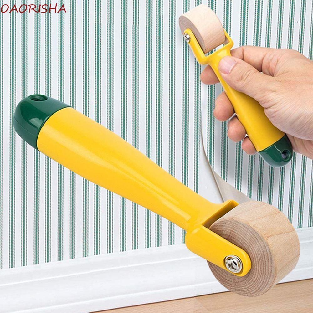 OAORISHA Gỗ Đường May Con Lăn Handmade Dụng Cụ Mực May Notion Mini Giấy Dán Tường Con Lăn
