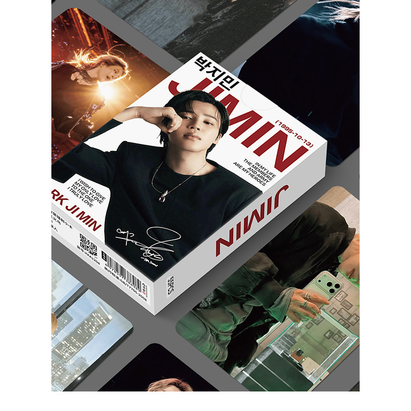 110 Miếng Park Jimin Laser Photocard Jimin Ngôi Sao Hàn Quốc Hàng Hóa Tự In Photocard Hàng Hóa Album