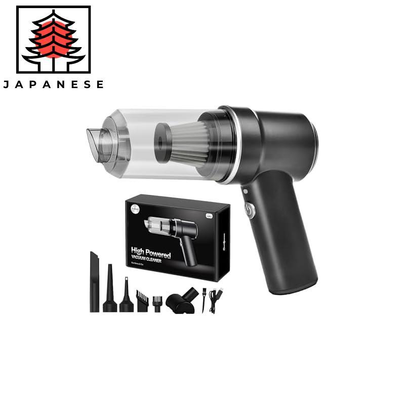 【Direct from JP】Handheld Cordless Vacuum Cleaner - Powerful Suction, Rechargeable, Replaceable Filte