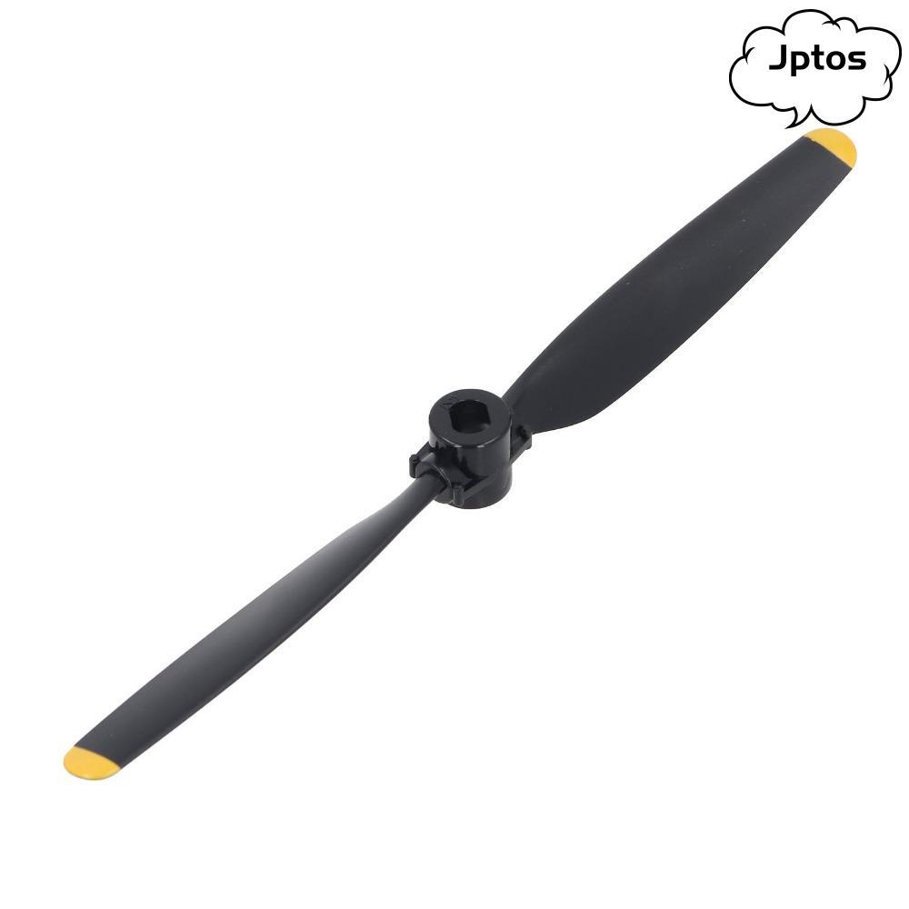 JPTOS 2 Cánh quạt máy bay RC, Cánh quạt máy bay RC màu đen và vàng bằng nhựa, Dễ dàng lắp đặt Cánh q