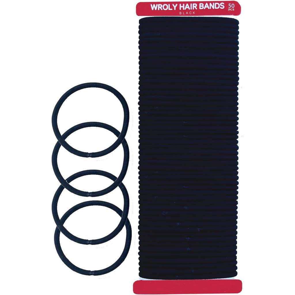 Dây buộc tóc WROLY, Dây buộc tóc nữ, Bím tóc đuôi ngựa, Dây buộc tóc bóng phục vụ 4mm, Dây buộc tóc 