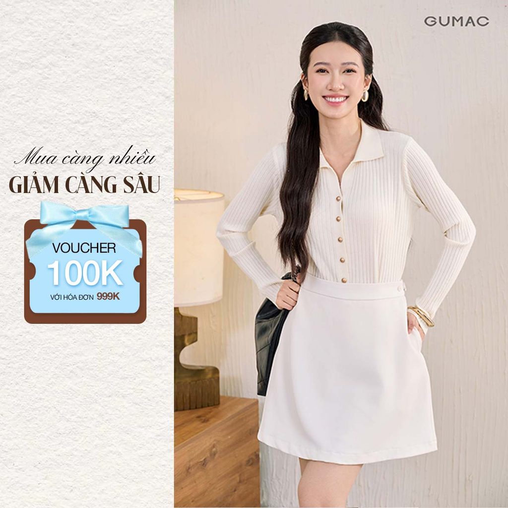 Áo Khoác Cardigan Nữ Phom Suông Ôm Nhẹ Thời Trang GUMAC AF11035