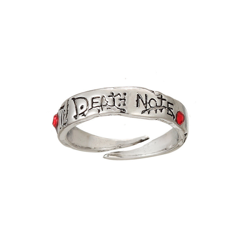 Bán chạy Death Note Ring Death Diary Death Note Open Ring Anime Retro Jewelry [cxQ]