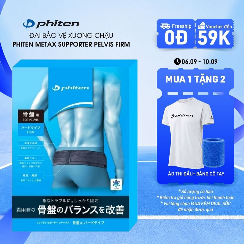 Đai Bảo Vệ Xương Chậu Loại Cứng Phiten Metax Supporter Pelvis Firm