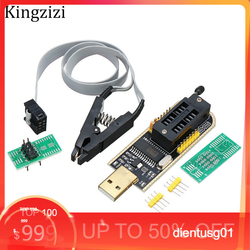 Mô đun CH341A 24 25 Series EEPROM Flash BIOS USB + kẹp SOIC8 SOP8 cho EEPROM 93CXX / 25CXX / 24CXX