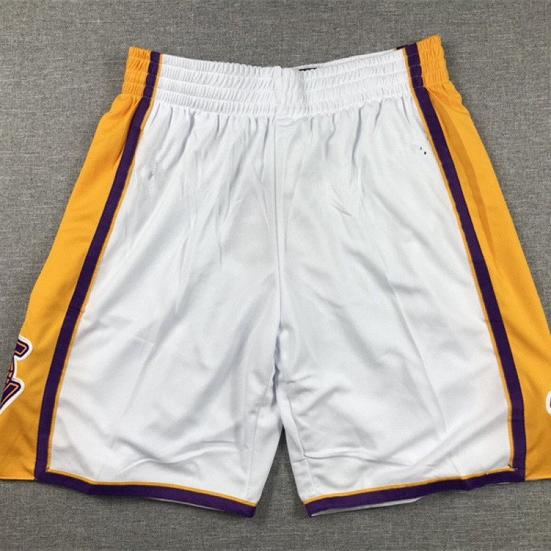Quần short bóng rổ Lakers, được thêu logo LAKERS BASKETBALL, phiên bản màu vàng đặc trưng của thành 