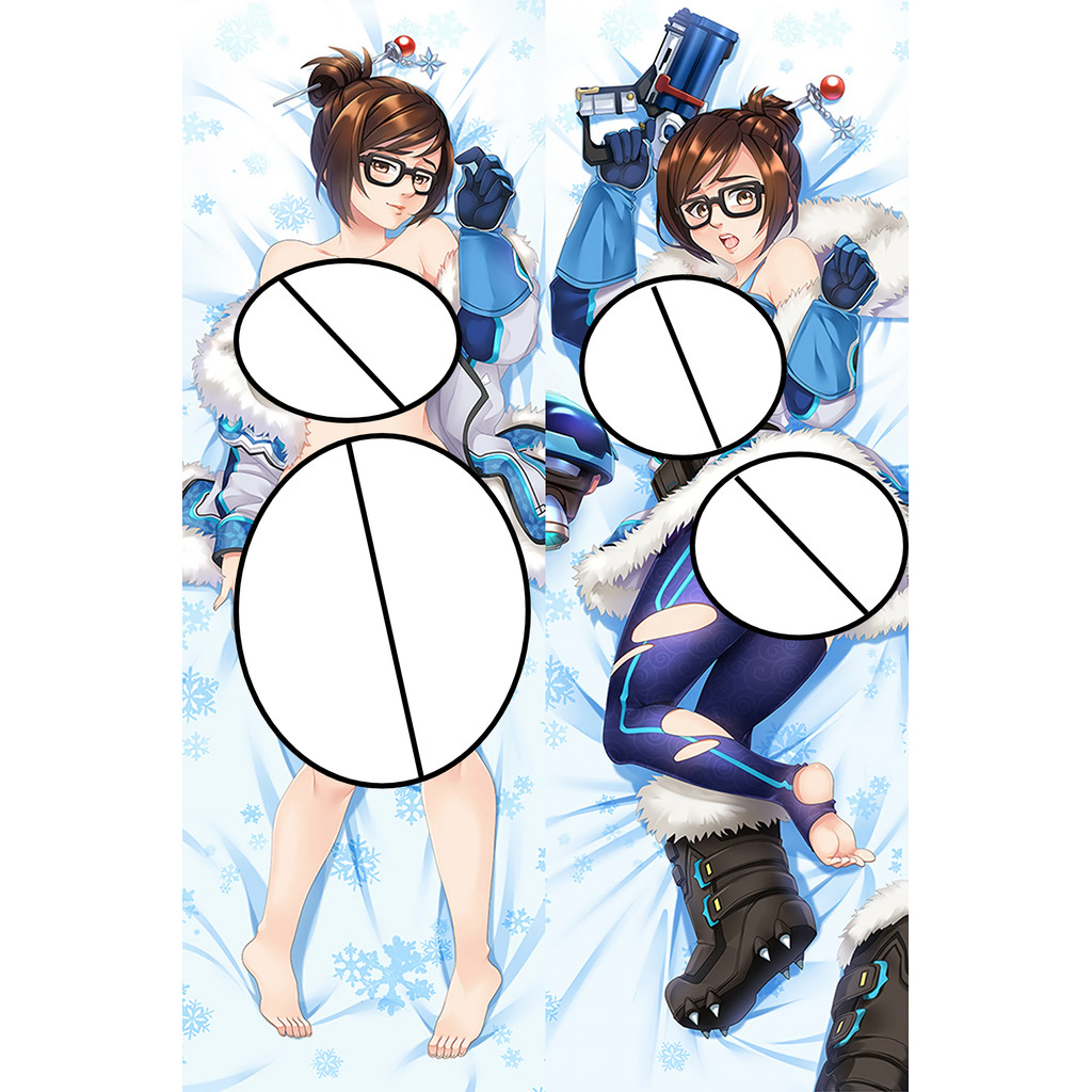 Overwatch Mei Dakimakura Anime Vỏ Gối Cô Gái Màu Hồng Ôm Otaku Đầu Đệm Gối Ngủ