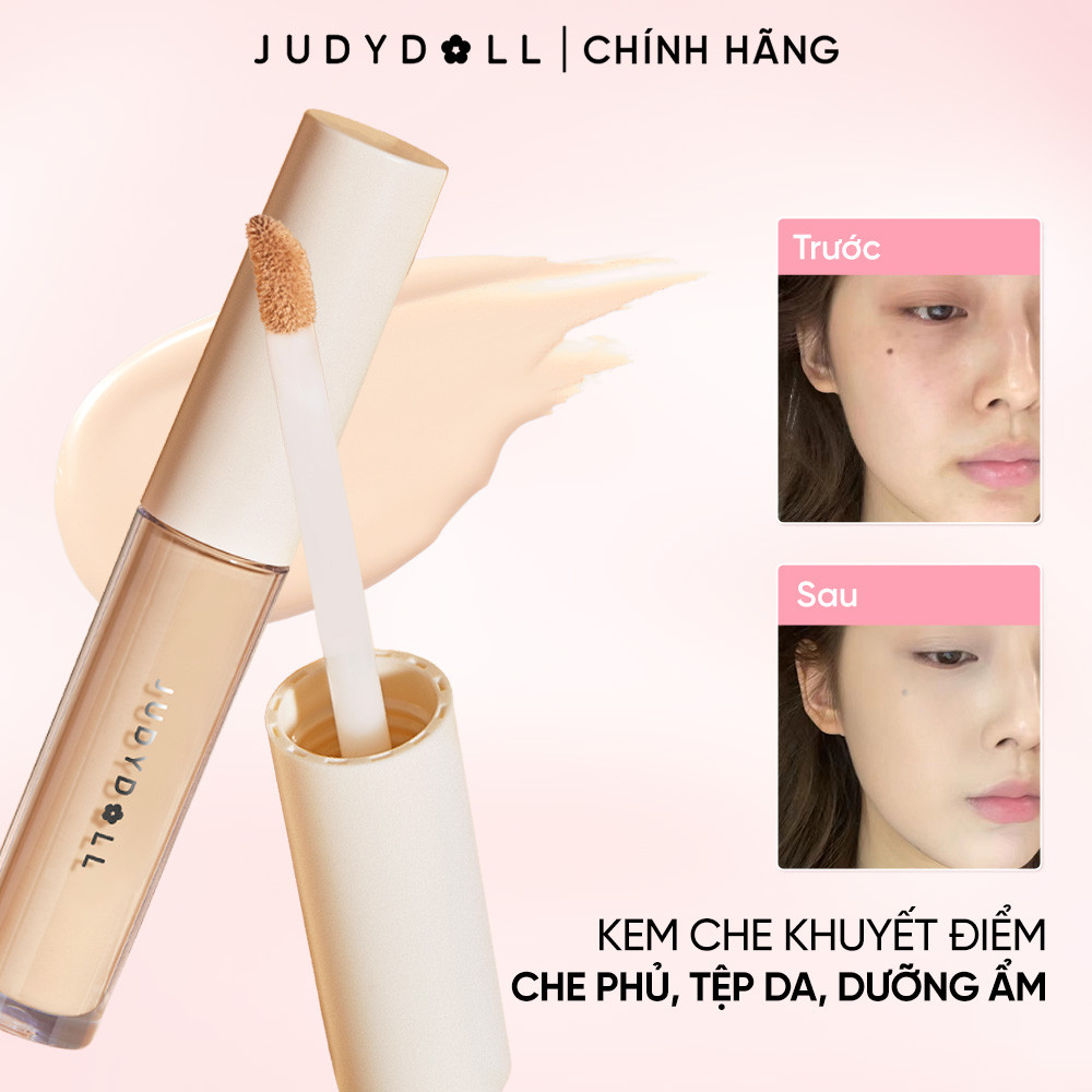 JUDYDOLL Kem che khuyết điểm Traceless Cloud-Touch Concealer Không cakey Tiệp da Lâu trôi 3.2g